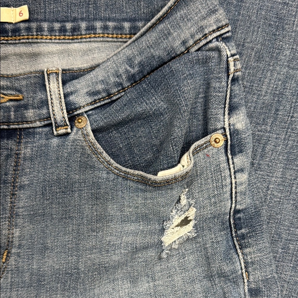 Levi's Blue Straight Leg Jeans Classic Denim - Picture 3 of 5